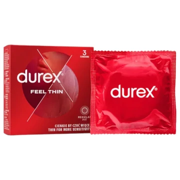 Durex Feel Thin - realistický pocit kondóm (3ks)