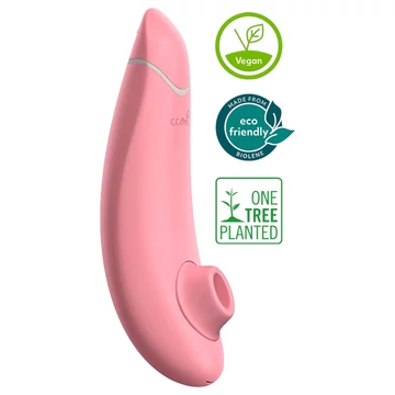 Womanizer Premium Eco - nabíjateľný stimulátor klitorisu s tlakovými vlnami (ružový)