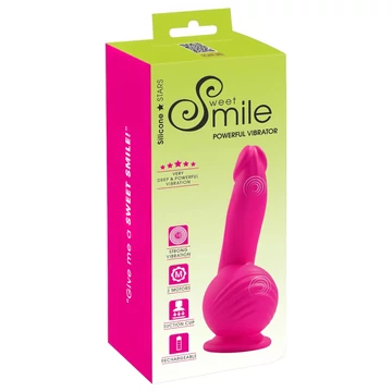 SMILE Powerful - výkonný, 2-motorový prísavkový vibrátor (ružový)