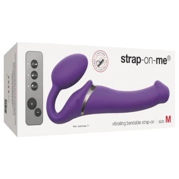 Strap-on-me M - bezpásový pripínací vibrátor (fialový)