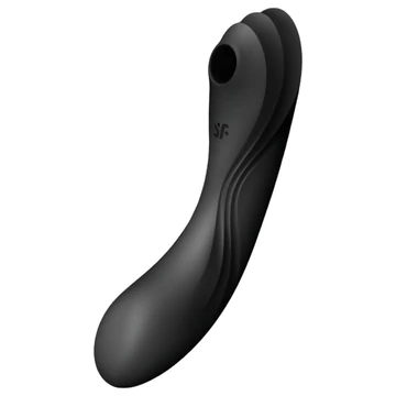 Satisfyer Curvy 2v1 vibrátor čierny - vzrušujúca vlna rozkoše