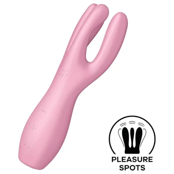 Satisfyer Threesome 3 - nabíjateľný klitorisový vibrátor (ružový)