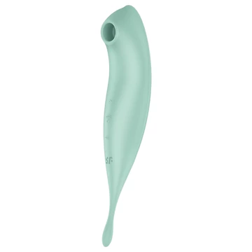 Satisfyer Twirling Pro - múdry 2v1 klitorisový vibrátor (mentol)