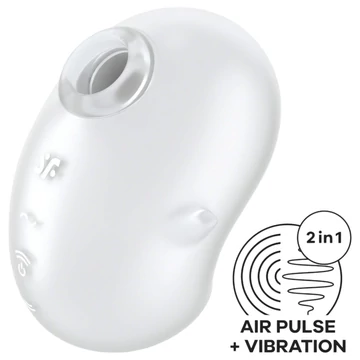Satisfyer Cutie Ghost - akumulátorový dráždik klitorisu (biely)
