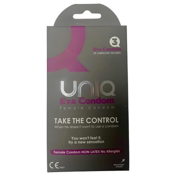 Uniq Eva - latex-free dámsky kondóm (3 ks)