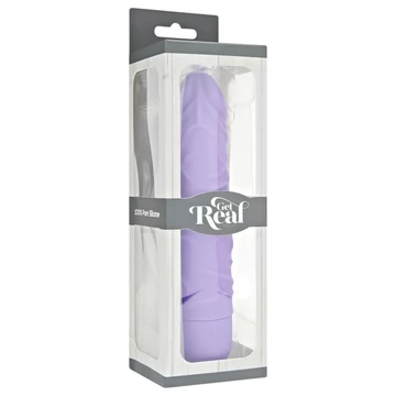 Real Feel Classic - realistický silikónový vibrátor (fialový)
