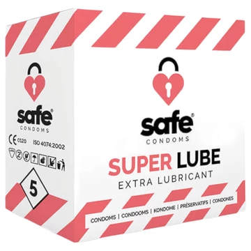 SAFE Super Lube - extra lubrikované kondómy (5ks)