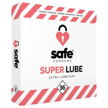 SAFE Super Lube - extra lubrikačný kondómy (36 ks)