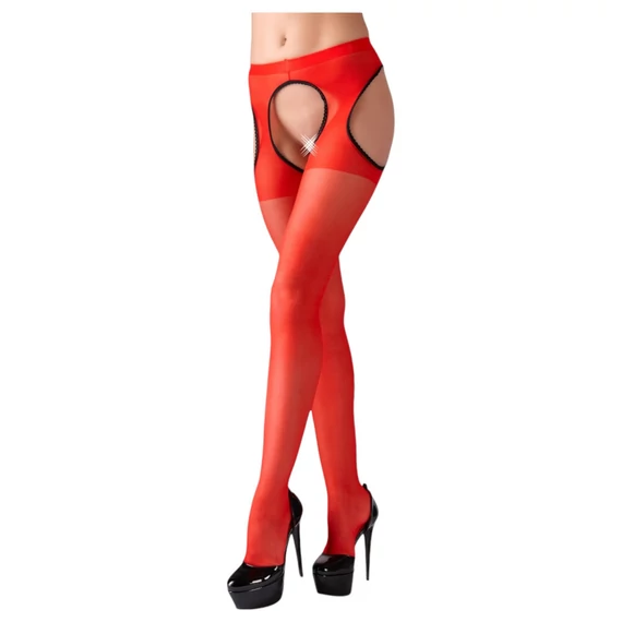 Cottelli - Sexy Pančuchy (červené) - S/M