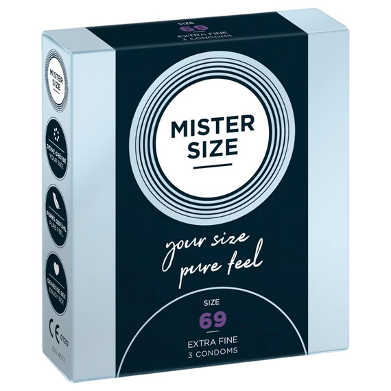 Mister Size ultra tenké kondómy - 69mm (3ks)