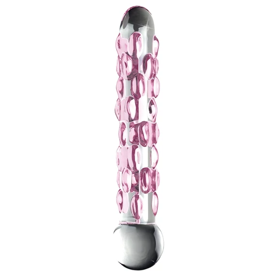 Icicles No. 7 - perlové sklenené dildo