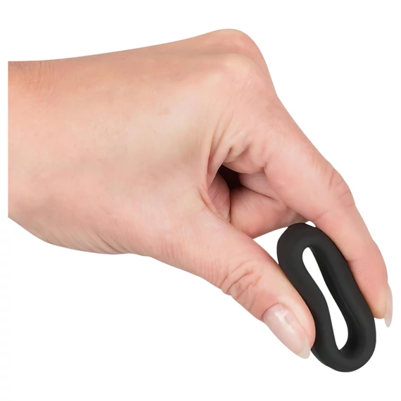 Black Velvet - hrubostenný krúžok na penis (2,6 cm) - čierny