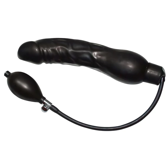 You2Toys - Čierny, latexový pumpovací dildo (balón)