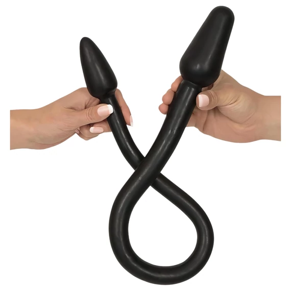 Rebel Double Plug - dvojitý anál kužeľ (čierny)