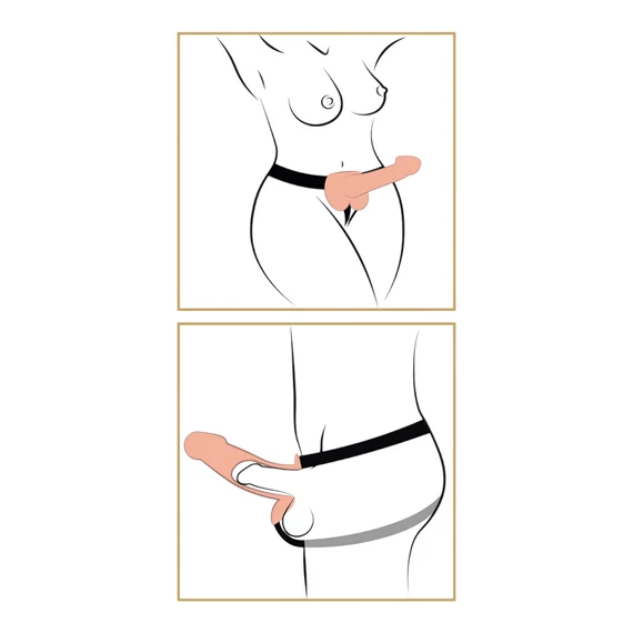 Fetish Strap-on 9 - pripínateľné dildo (naturálny)