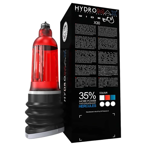 Hydropumpa Bathmate Hydromax 7 Wide (červená)