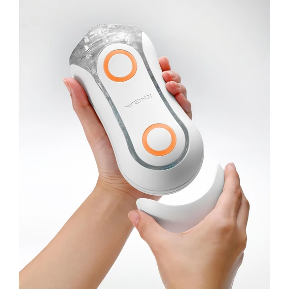 TENGA Flip Orb Crash - super masturbátor (oranžovo-biely)