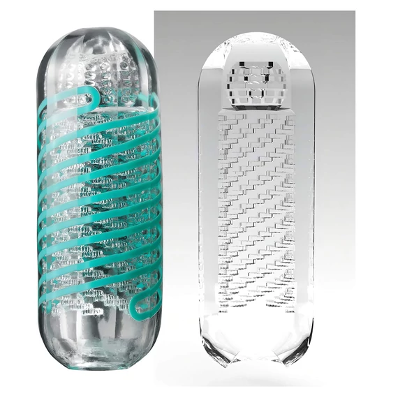 TENGA Spinner Pixel - priesvitný vibrátor pre potešenie
