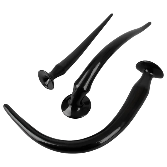 You2Toys - extra dlhý análny plug set (3 ks) - čierny