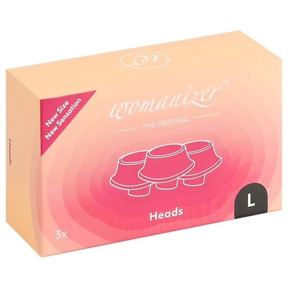 Womanizer L - náhradné hlavice - čierne (3ks) - veľké