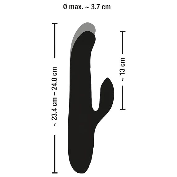 SMILE Thrusting - vibračný stimulátor s rotáciou a pulzáciou (fialový)