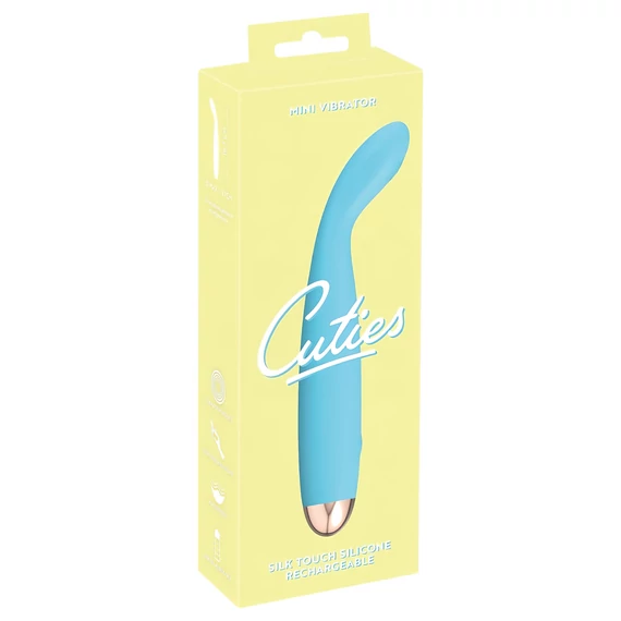 Cuties Mini - nabíjací, vodeodolný G-bod vibrátor (tyrkysový)