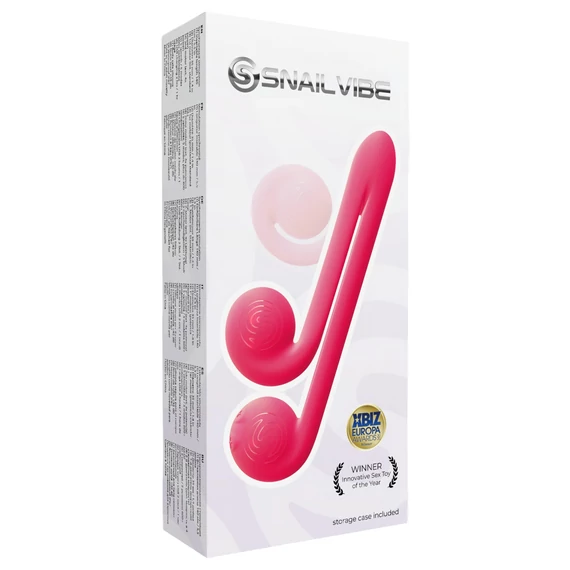 Snail Vibe Duo - dobíjací stimulačný vibrátor 3v1 (ružový)