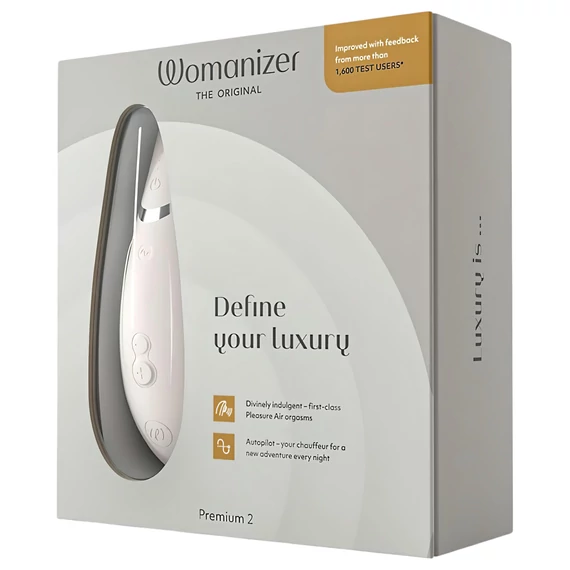 Womanizer Premium 2 - vzdušný klitorisový stimulátor (biely)