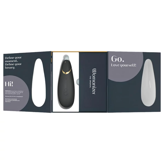 Womanizer Premium 2 - tlakový stimulátor klitorisu (čierny)