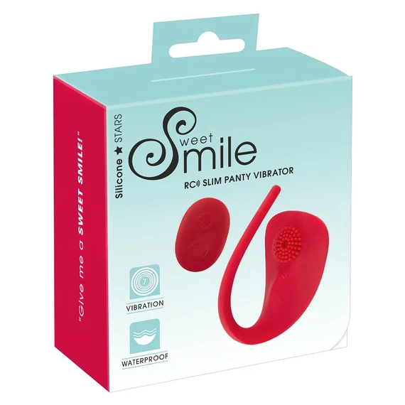 SMILE Slim Panty - bezdrôtový vibračný stimulátor (červený)