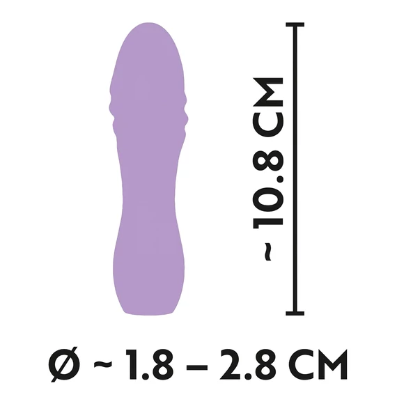 Cuties Mini 3 - nabíjací, vodotesný, špirálový vibrátor (fialový)