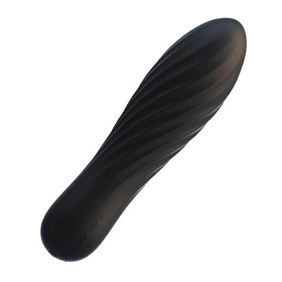 Svakom Tulip - nabíjateľný mini vibrátor (čierny)