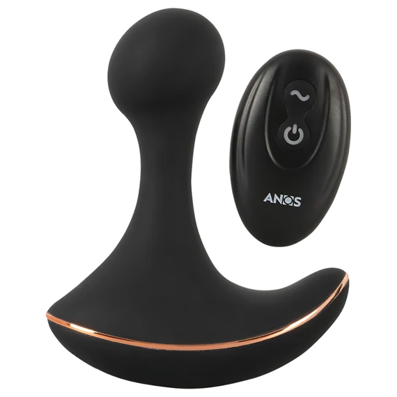 ANOS - vodotesný análny vibrátor (čierny)