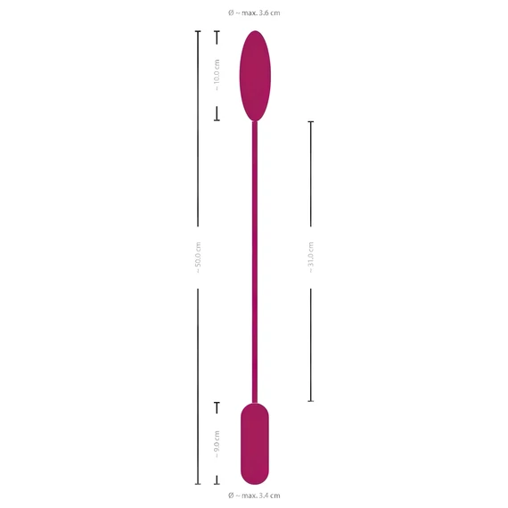 Smile Love Egg Duo - vibračné vajíčko (zadoček+intímna zóna)