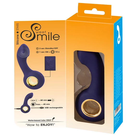 SMILE - akumulátorový G a P bod vibrátor (fialový)
