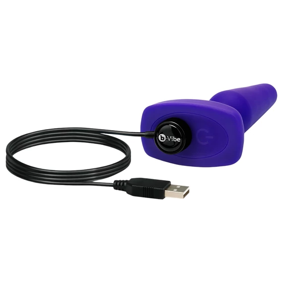 b-Vibe Trio - 3-motorový análny vibrátor (fialový)
