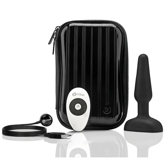 b-Vibe Trio - 3-motorový análny vibrátor (čierny)