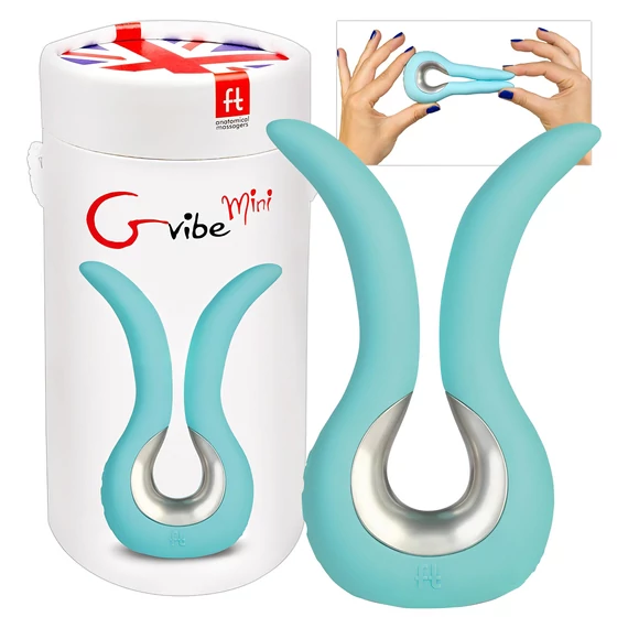 G-vibe Mini - mätový USB silikónový vibrátor