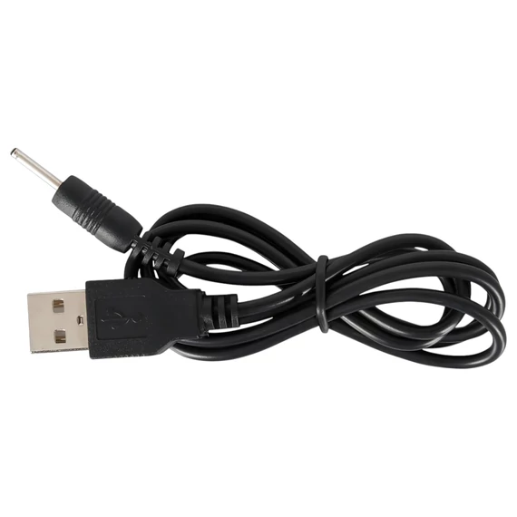 Čierny zamat - nabíjací anál vibrátor s 5 perličkami (čierny)