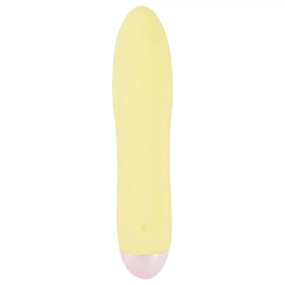 Cuties Mini žltý - nabíjací silikónový vibrátor (žltý)
