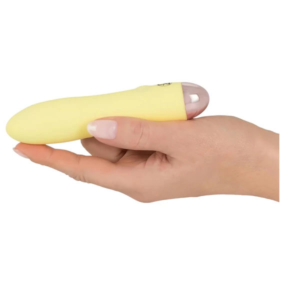 Cuties Mini žltý - nabíjací silikónový vibrátor (žltý)