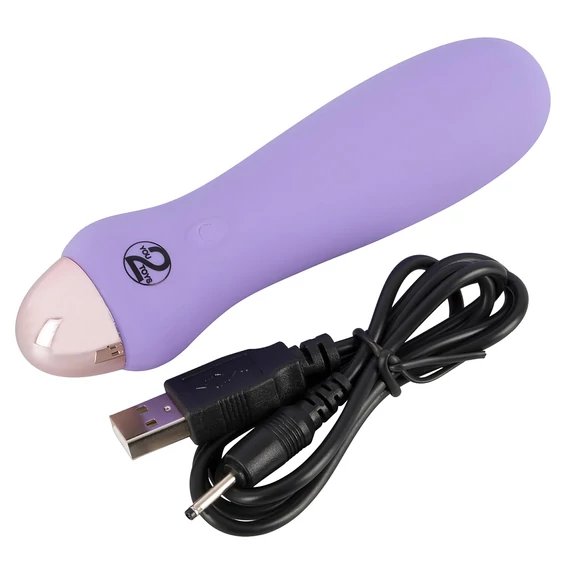 Cuties Mini Purple - akumulátorový silikónový vibrátor (fialový)