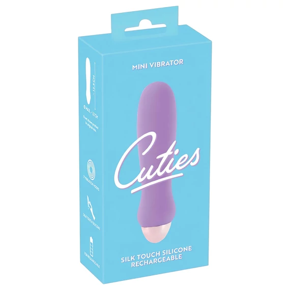 Cuties Mini Purple - akumulátorový silikónový vibrátor (fialový)