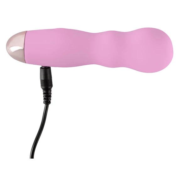 Rozkošná ružička - mini vlnový vibrátor (ružový)