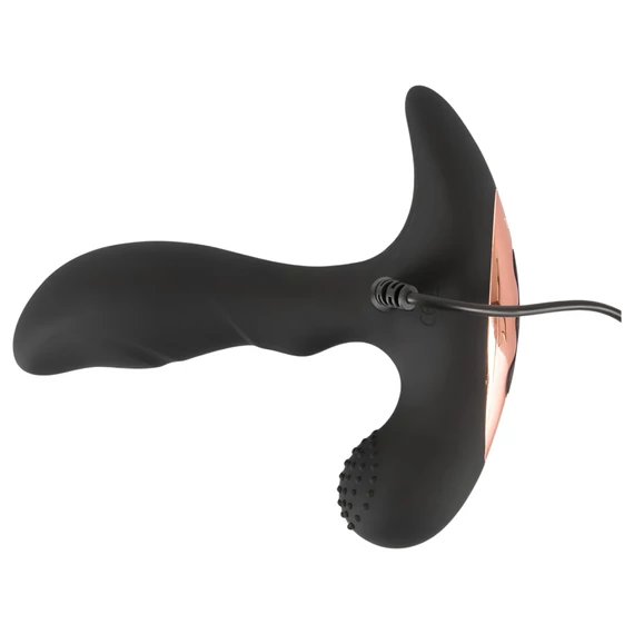 Rebel - rádiový vyhrievaný vibrátor na masáž prostaty (čierny)