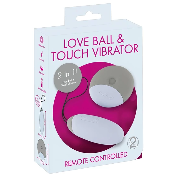 You2Toys – Vibračné vajíčka 2v1, šedé, dobíjacie, pre potešenie.