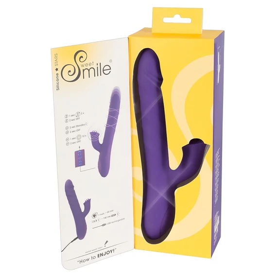 Smile Pearl - fialový perličkový vibrátor