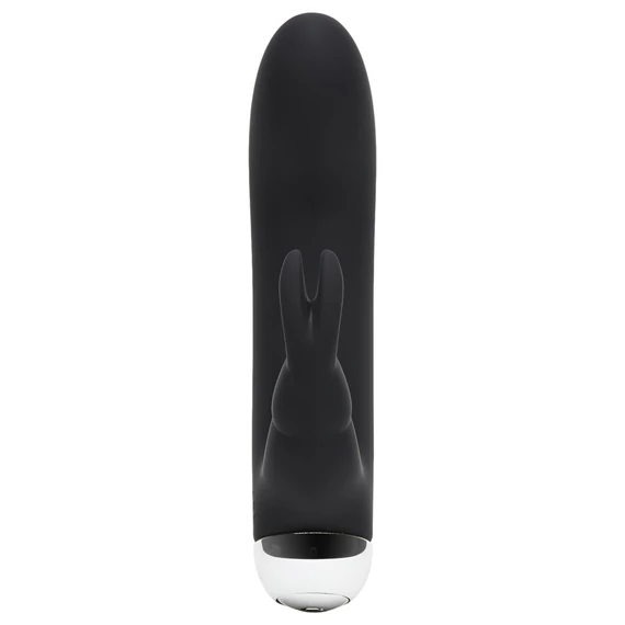Päťdesiat odtieňov sivej Greedy Girl - čierny vibrátor s klitorálnym ramenom