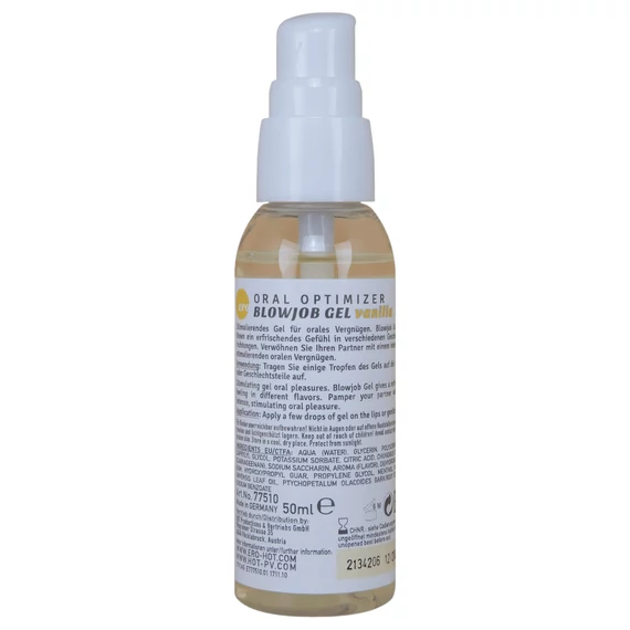Blowjob gél - orálny lubrikant s vanilkou (50ml)