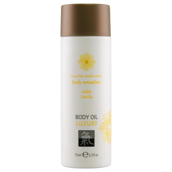 Shiatsu Luxury jedlý masážny olej - vanilka (75ml)